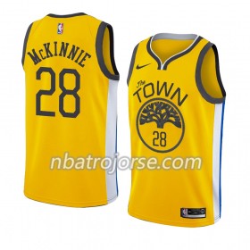 Män Golden State Warriors Tröja Alfonzo Mckinnie 28 2018-19 Nike Gul Swingman